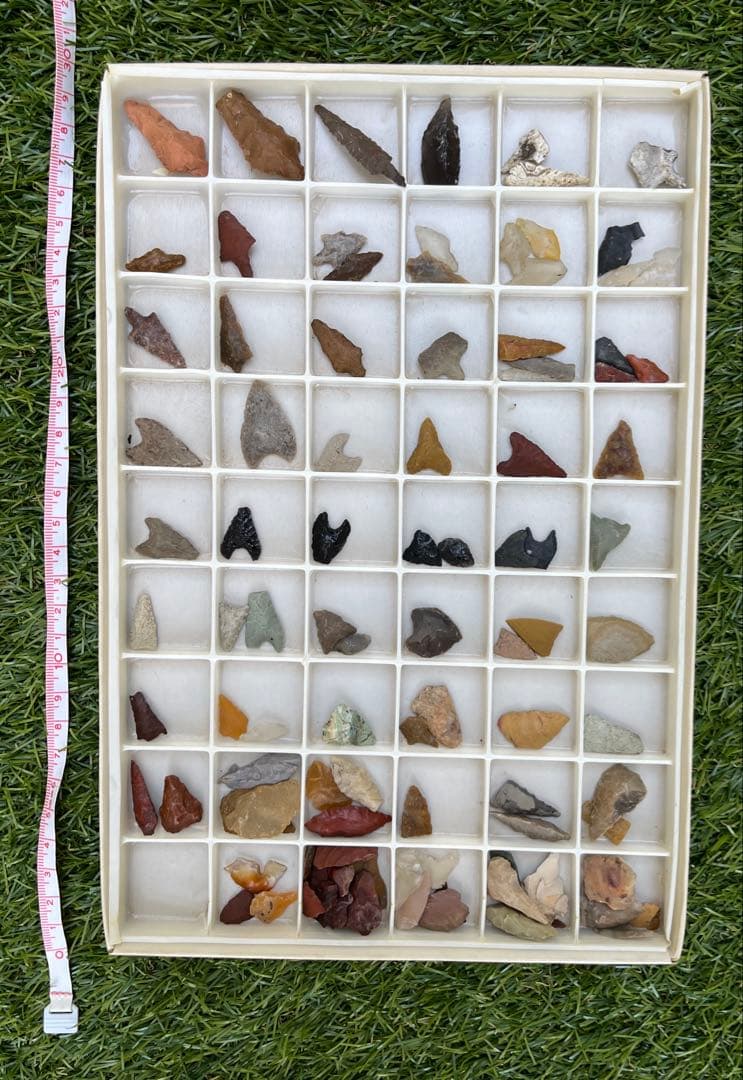 矢尻　鏃　やじり　縄文石器　弥生時代　破片　新潟県　長者屋敷遺跡　中貝遺跡