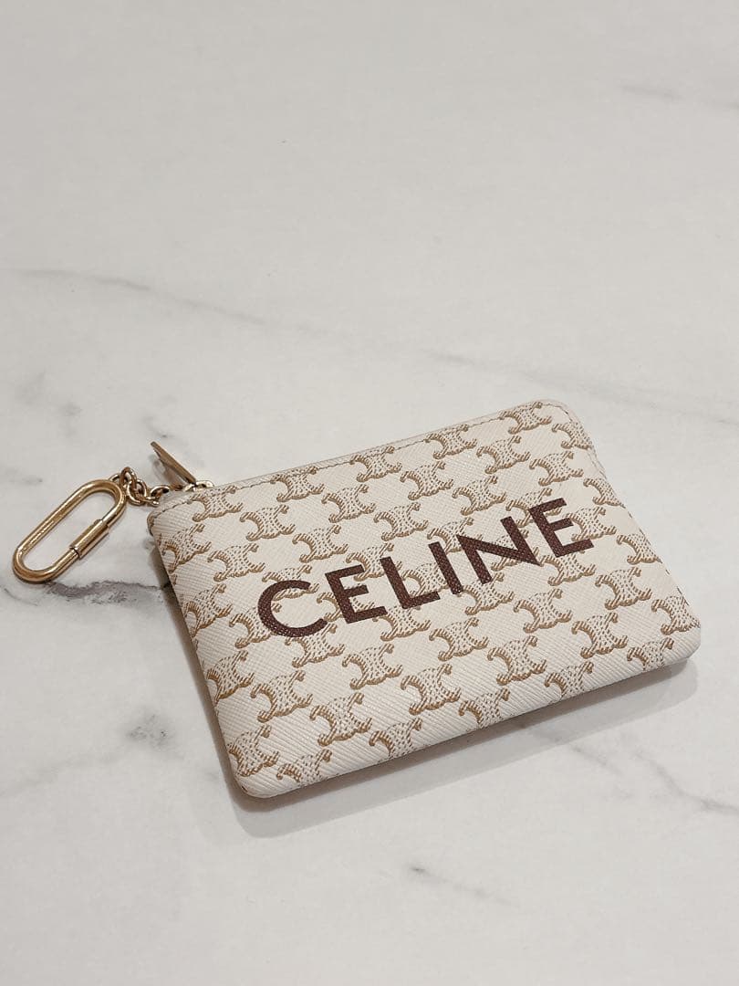 CELINE ケース ホワイト/ベージュ