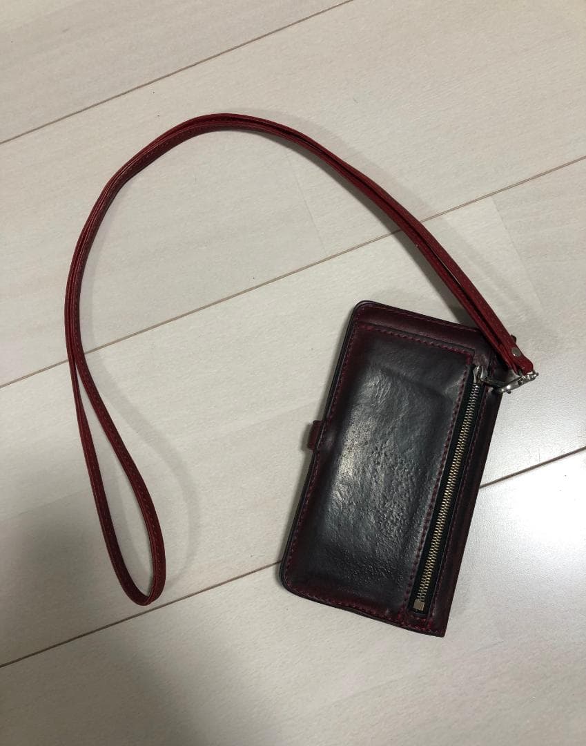 BACKLASH イタリアン ダブルショルダー レザー 携帯ケース