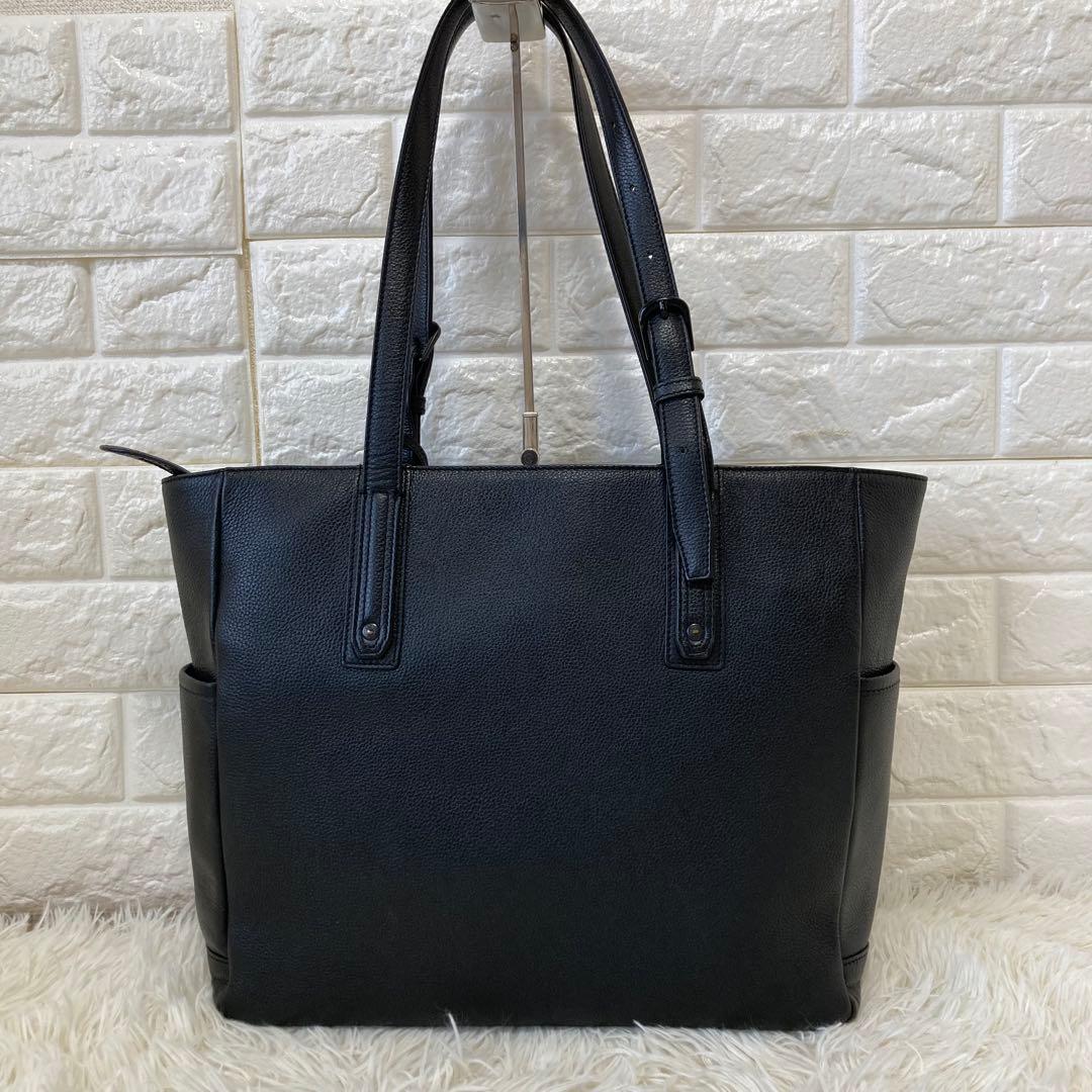 SOLATINA✨ビジネストート　レザー　ハンドル調節可　A4PC収納可　メンズ