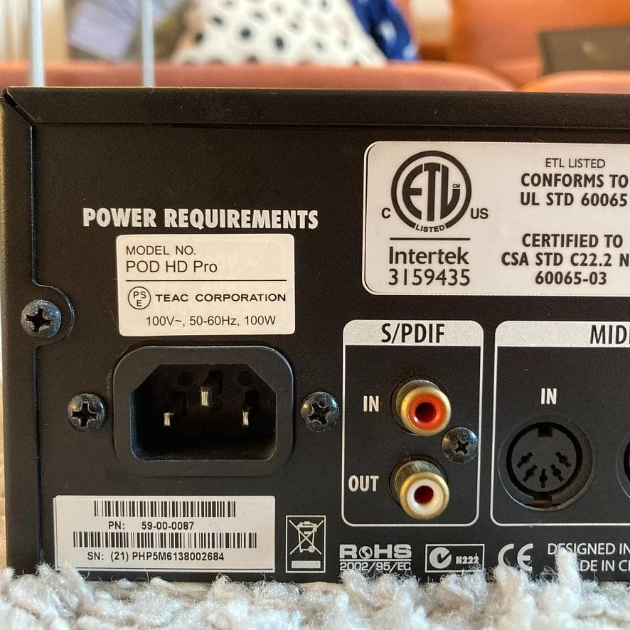 LINE6 POD HD PRO アンプシミュレーター