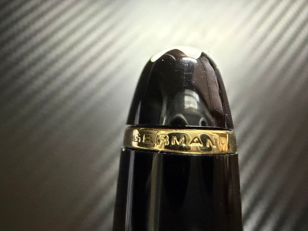 美品 エボナイト芯 モンブラン 144 ブラック 全金 EF 極細字 万年筆