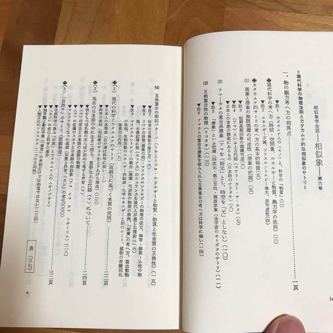 相似象学会誌　相似象　第六号