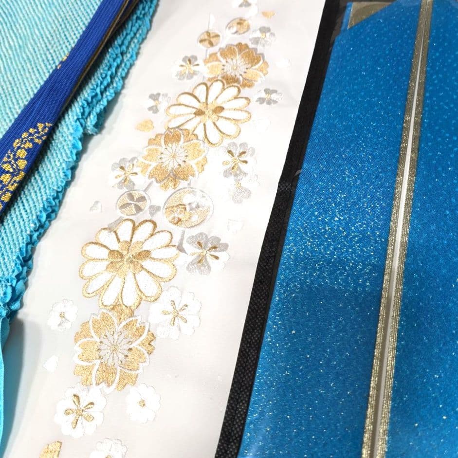 クリーム熨斗目振袖７点フルセット、成人式、前撮り、結婚式に