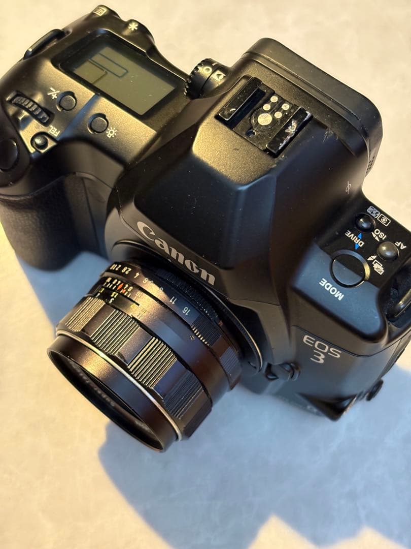 Canon EOS-3 Takumar50/1.8 M42アダプター付き