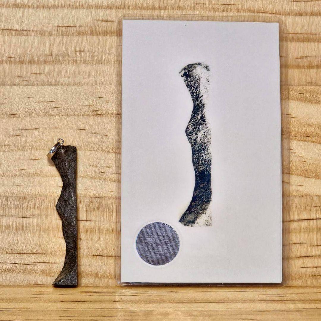 【アキムネ】ギベオン隕石 ペンダントトップのみ【鑑別書付】