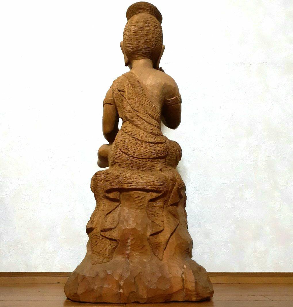 前島秀章　弥勒菩薩尊像　木彫