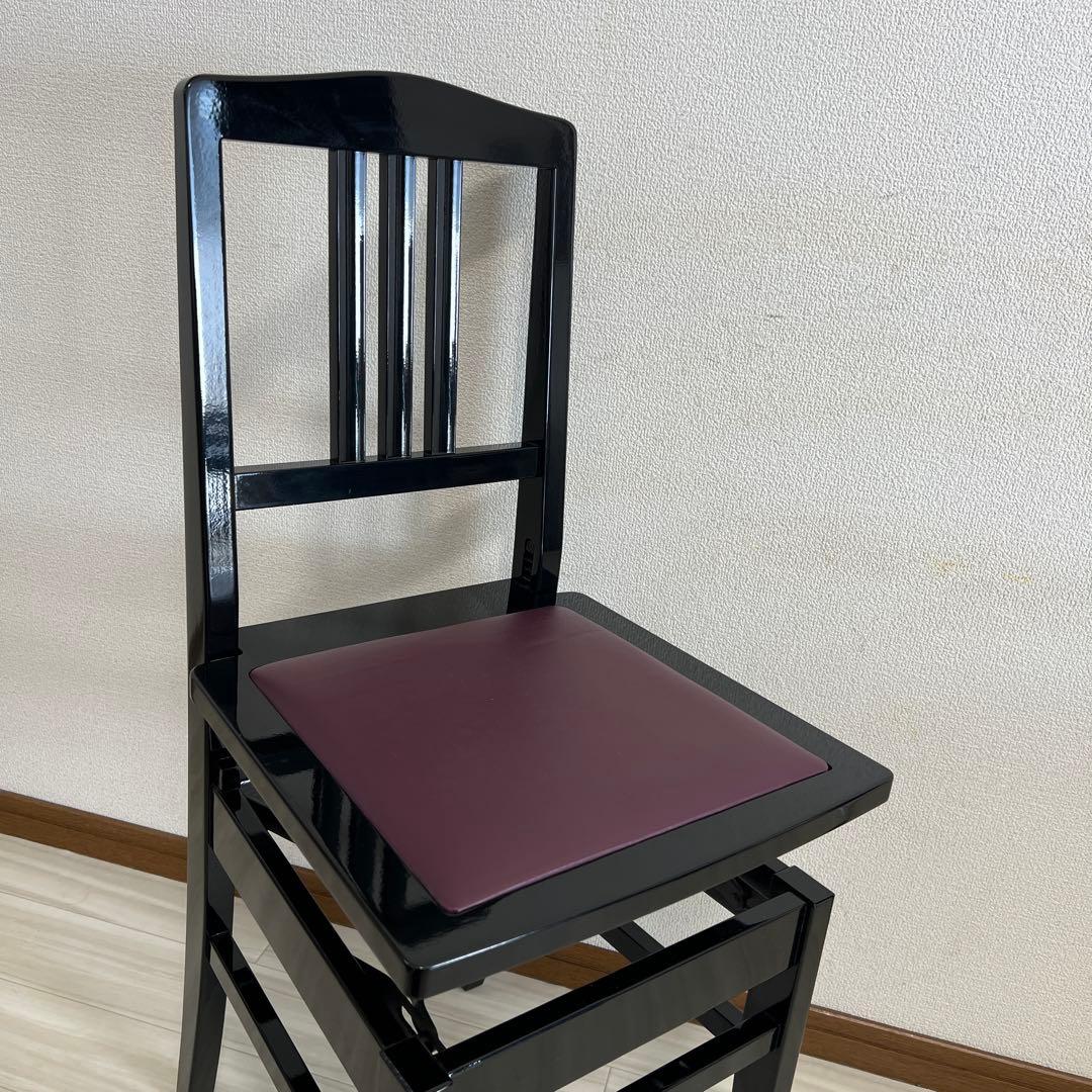 【中古極美品】吉澤（Peacock）背付ピアノ椅子(全国送料込み)トムソン椅子
