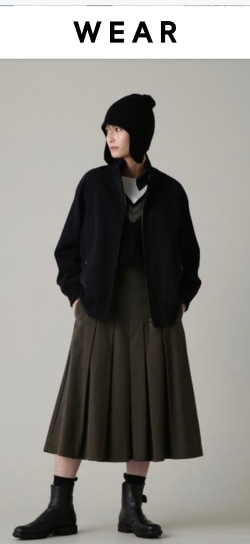 【未使用】マーガレット・ハウエル／カシミヤ・ シルク ニット キャップ ビーニー