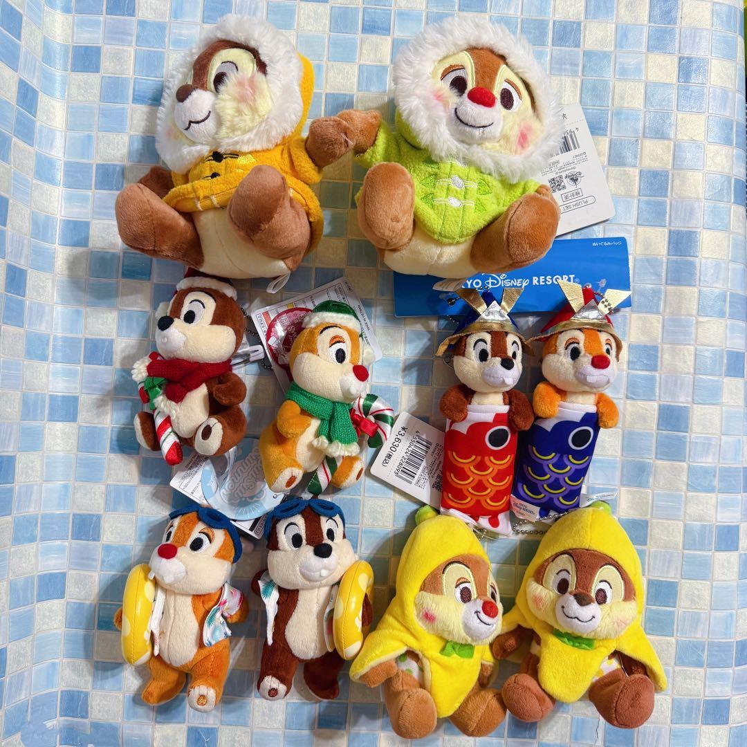 ディズニー　チップとデール　ペアセットx5セット