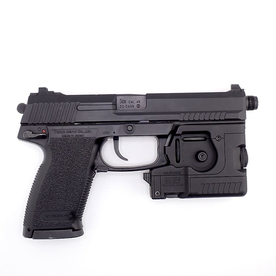 極美品 東京マルイ ソーコム Mk23 固定スライドガン サプレッサー/ライト付