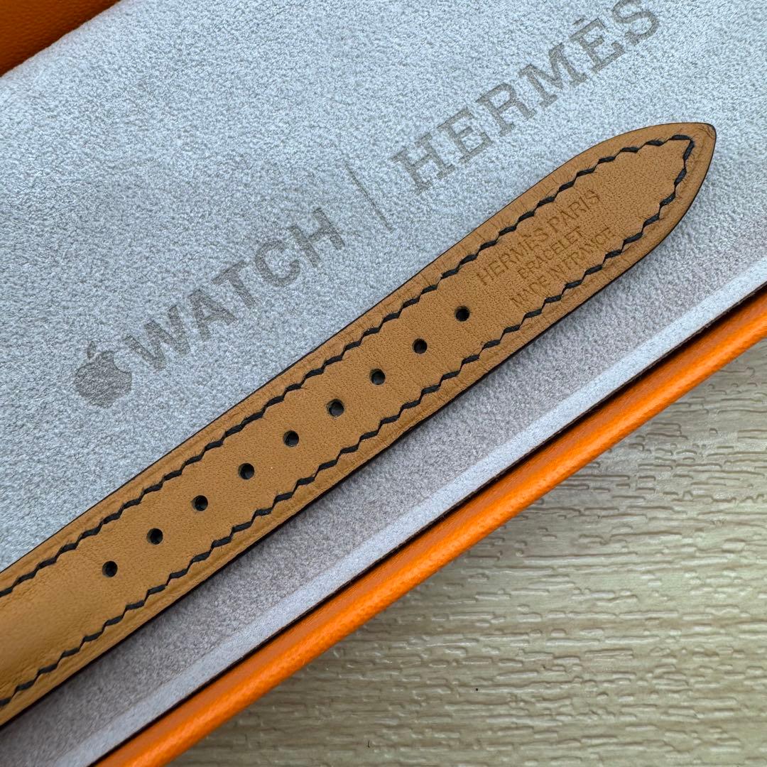 2199 Apple Watch エルメス　ブラック　ドゥブルトゥール　二重　黒