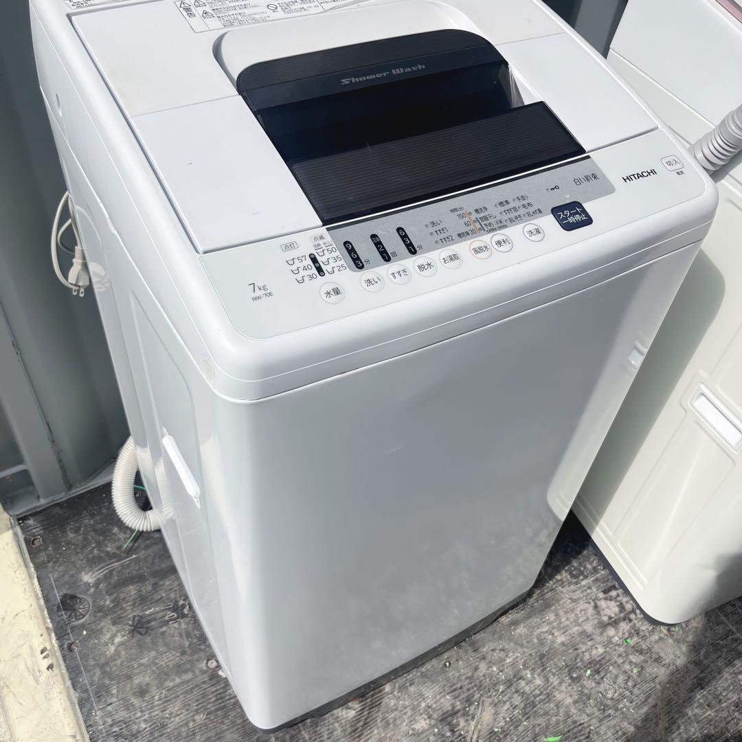 112取付無料！高性能日立 白い約束 シンプルホワイト7kg洗濯機！冷蔵庫