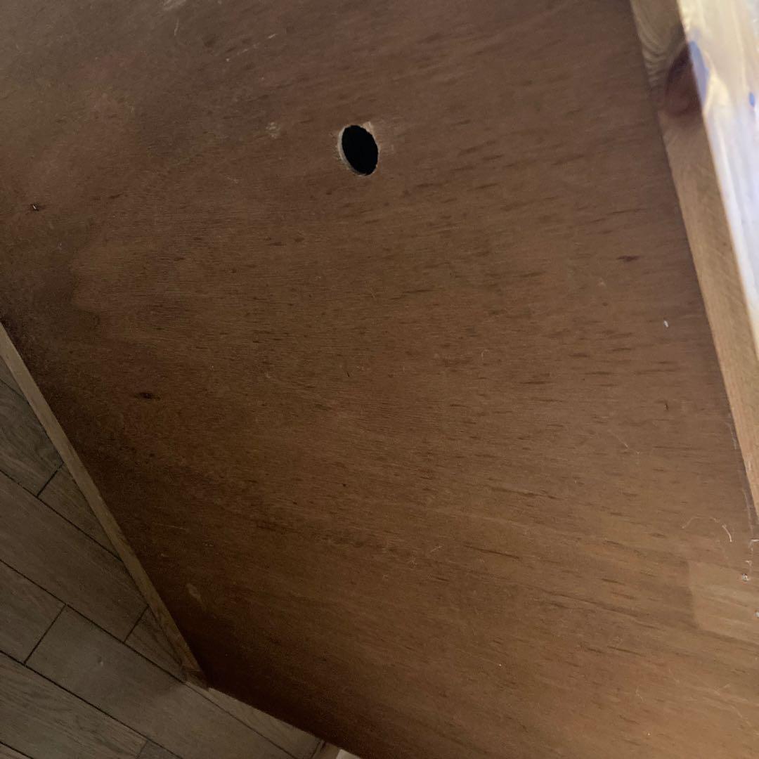 無垢材 2扉 収納キャビネット