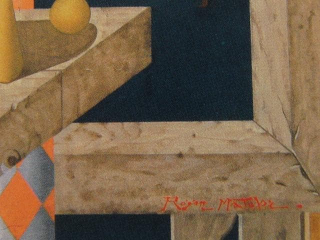 松樹路人、わたくし像「窓」、希少な画集より、新品高級額・額装付