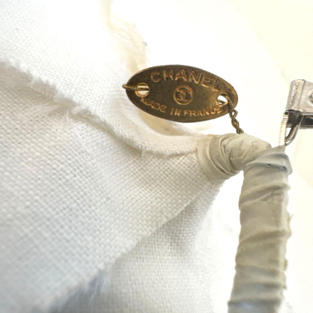 CHANEL シャネル カメリア コサージュ ブローチ　ホワイト