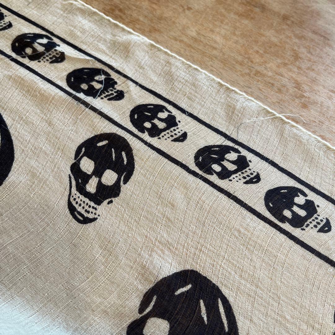 ALEXANDER McQUEEN スカーフ　スカル　シルク