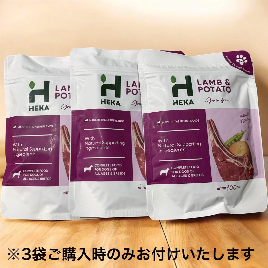 みぃ　HEKA ラム＆ポテト ドッグフード 1.8kg×3袋