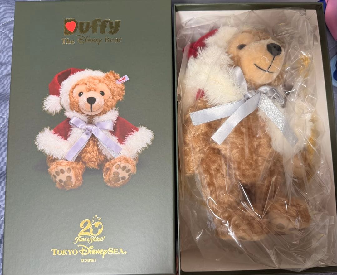 ダッフィー シュタイフ クリスマス TDS限定 ２０周年 ぬいぐるみ ディズニー