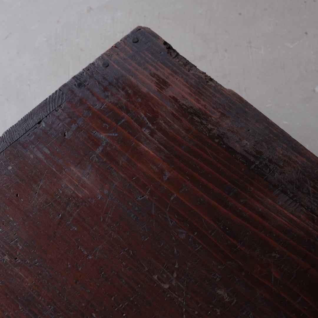 杉材 ２杯抽斗付き展示台　花台 置床 小引き出し ローボード 古家具 古道具