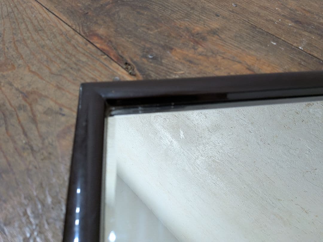 1124 ①アンティーク　大正浪漫　ウォールミラー　壁掛け式　鏡　姿見　レトロ