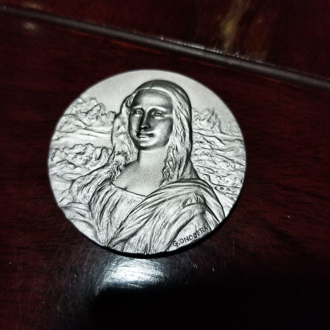 ひ*ん様 永遠の微笑 モナリザ メダル 来日記念純銀 約60ｇ