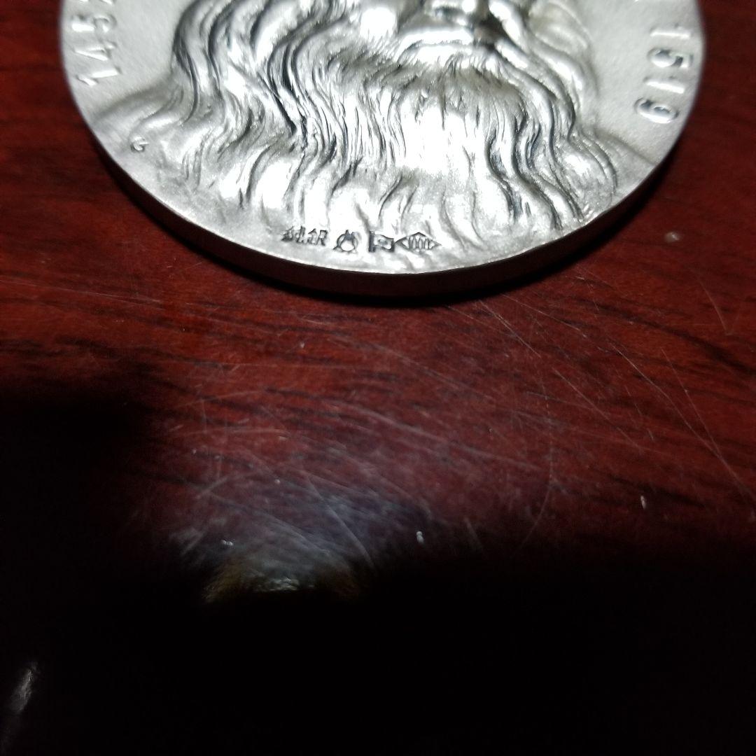 ひ*ん様 永遠の微笑 モナリザ メダル 来日記念純銀 約60ｇ