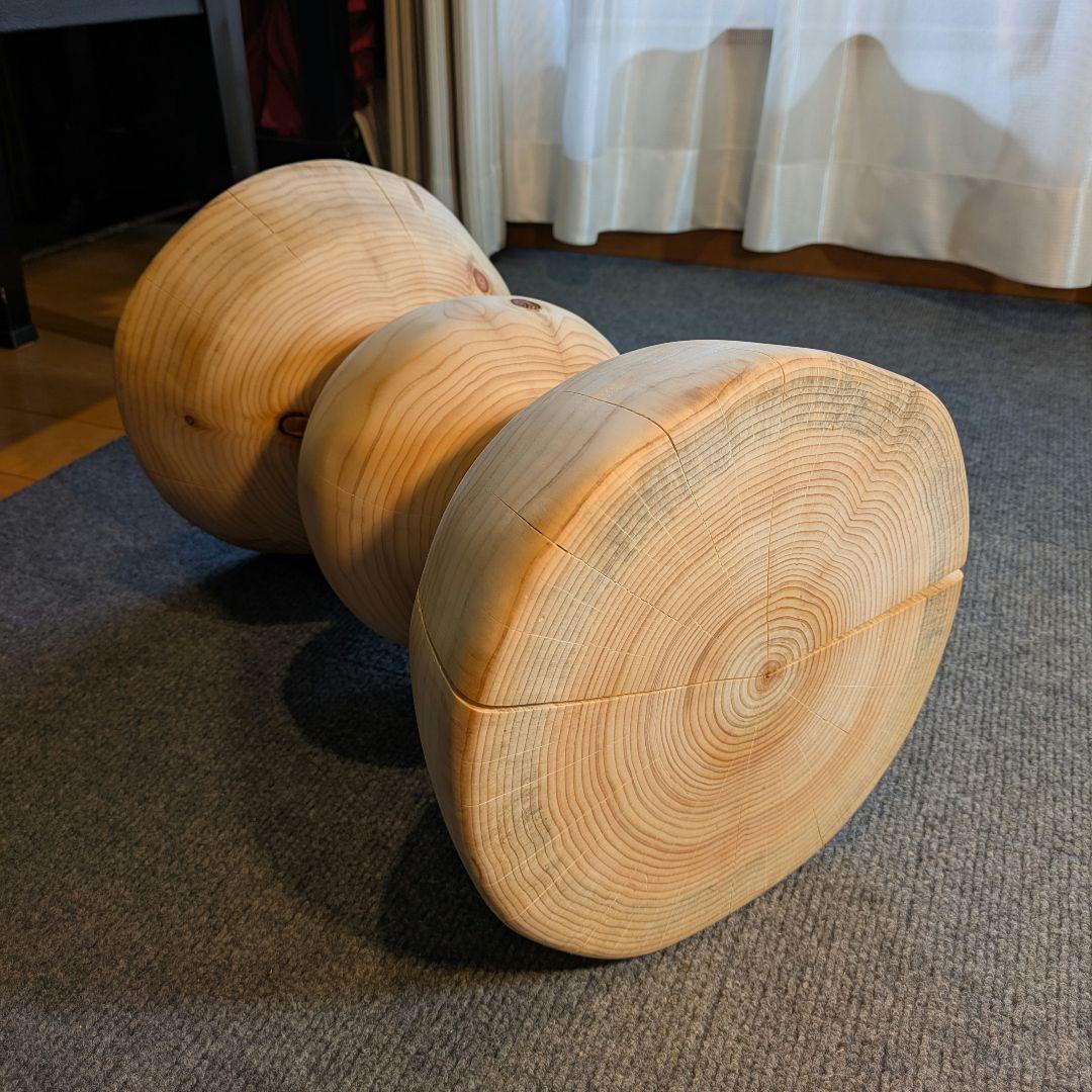 檜　丸太　椅子　スツール　高さ約41.5㎝