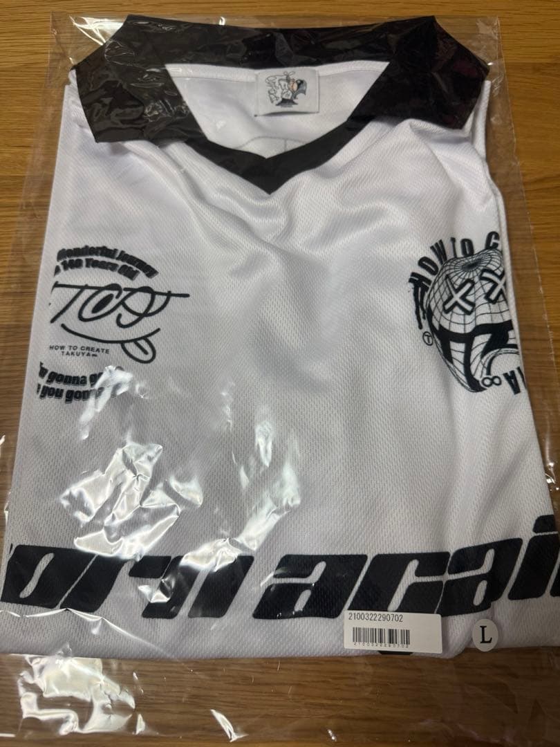 TAKUYA∞の創り方　フットボールTシャツ/ホワイト　Lサイズ