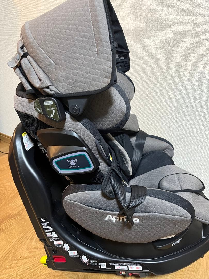 アップリカ チャイルドシート フラディア　グロウ　ISOFIX 360° グレー
