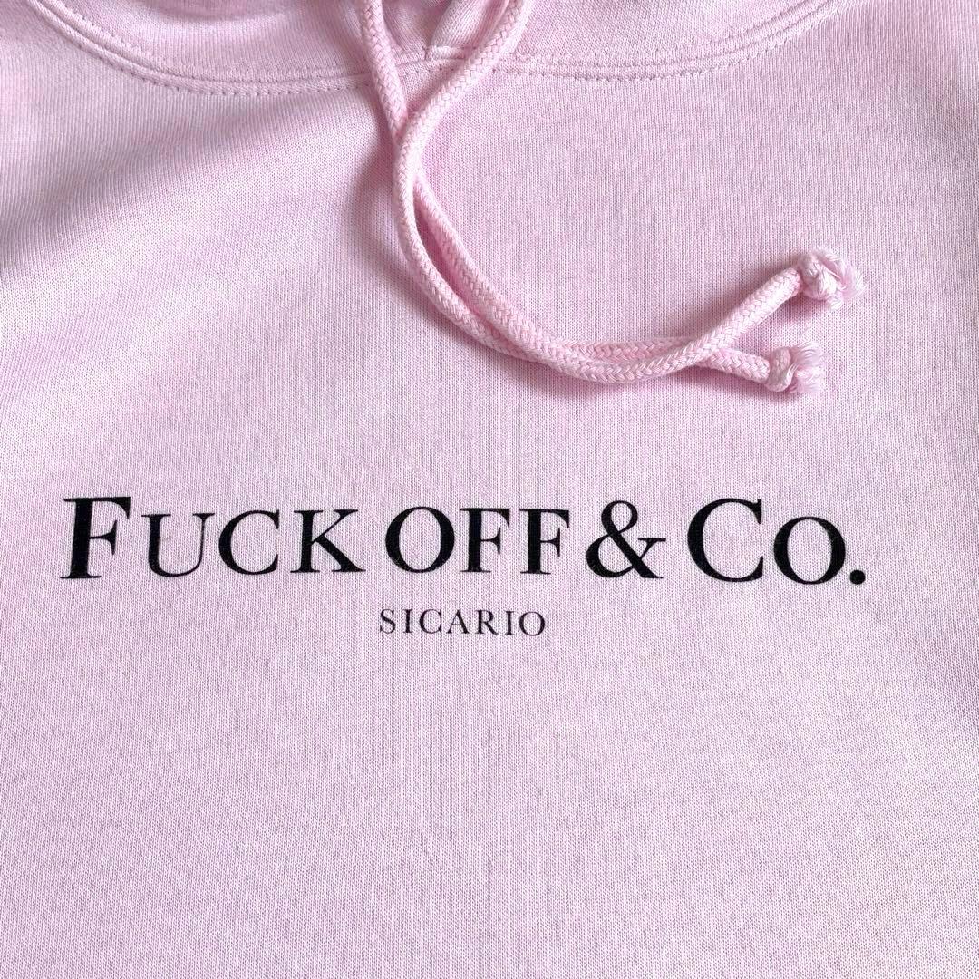 FUCK OFF & CO. SICARIO ピンクパーカー XL