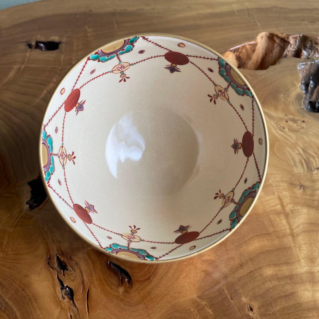 色絵茶碗 桃山窯 京焼 抹茶碗 茶道具 共箱