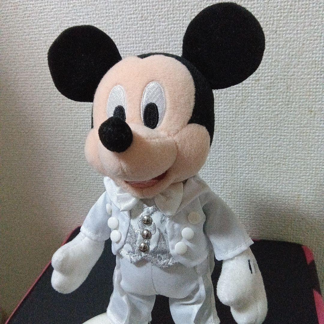 ビッグバンドビートミッキーミニー白タキ 水色ドレスぬいぐるみセット