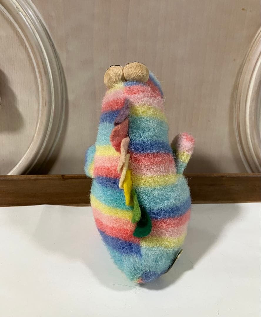 ごきげんザウルス レインボー プチ バンダイ ぬいぐるみ 当時物