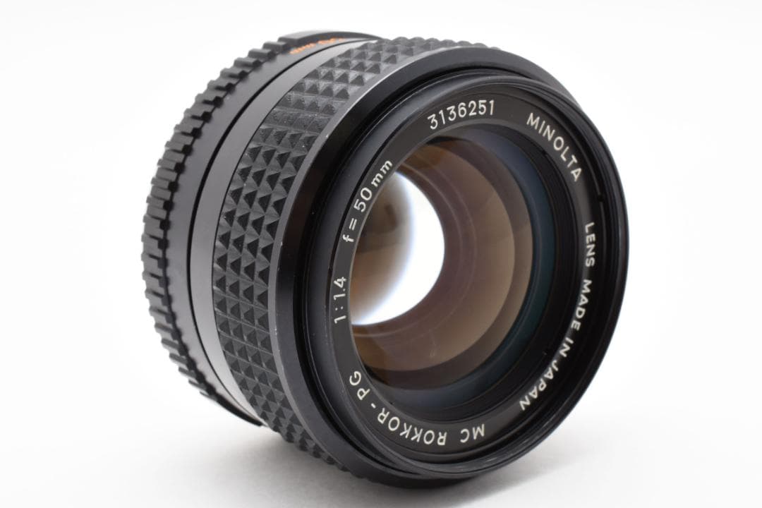 MINOLTA MC Rokkor-PG 50mm f/1.4 単焦点レンズ