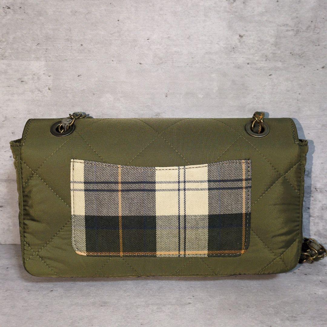 【Barbour × WACCOWACCO】キルティングチェーンバッグ☆UA別注