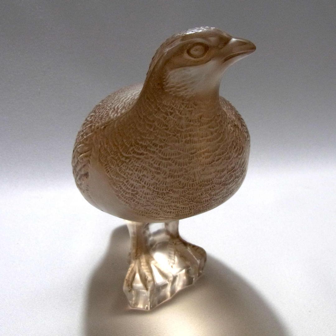 ルネ・ラリック R. Lalique 彫像 うずら アンティーク