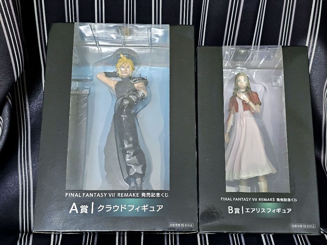 FF7 REMAKE A賞 クラウド ＆ B賞 エアリス フィギュア