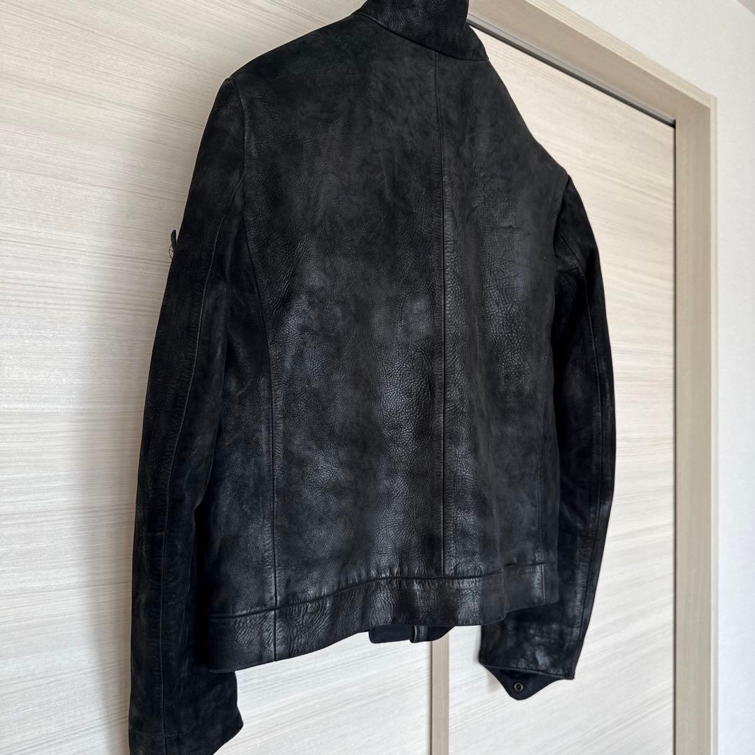 STONE ストーンアイランド レザーライダースジャケット XL 黒