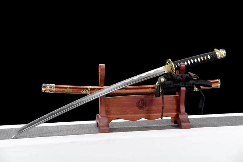 1068-武具 刀装具 日本刀　模造刀 居合刀 武士道 武蔵 鑑賞用 手鍛造打