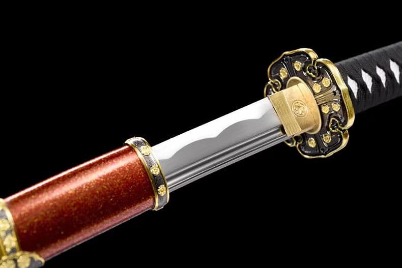 1068-武具 刀装具 日本刀　模造刀 居合刀 武士道 武蔵 鑑賞用 手鍛造打