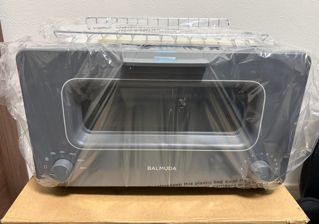 【新品未使用】バルミューダ スチームオーブントースター K01E-GW グレー