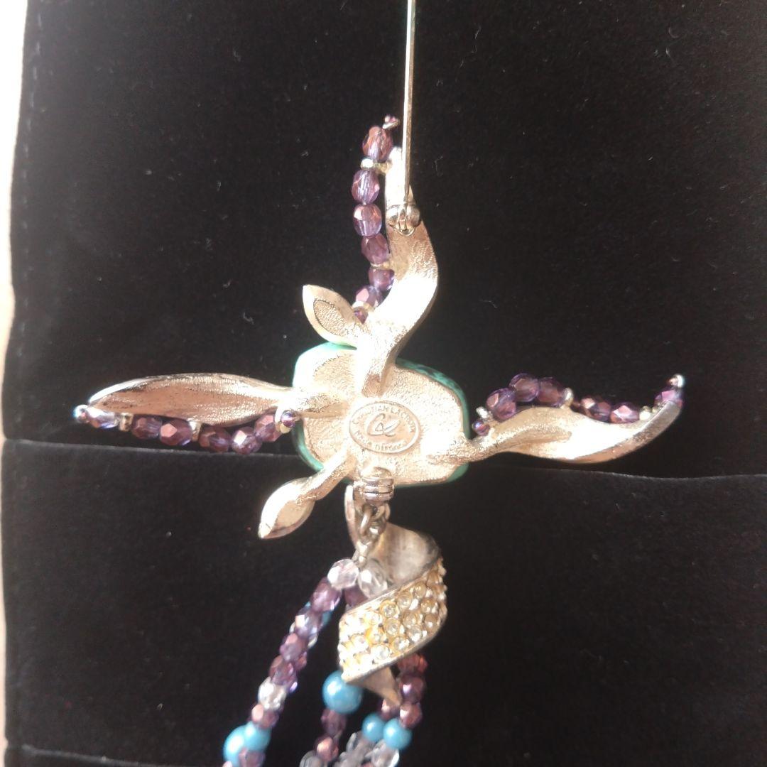 幻　ChristianLacroix　トルコ石　80s ヴィンテージ　ブローチ