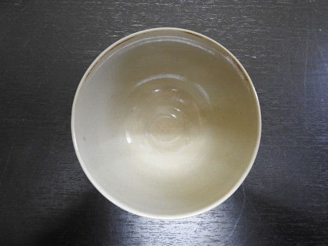 古清水茶碗　日之出鶴　保存箱有　M１３２７
