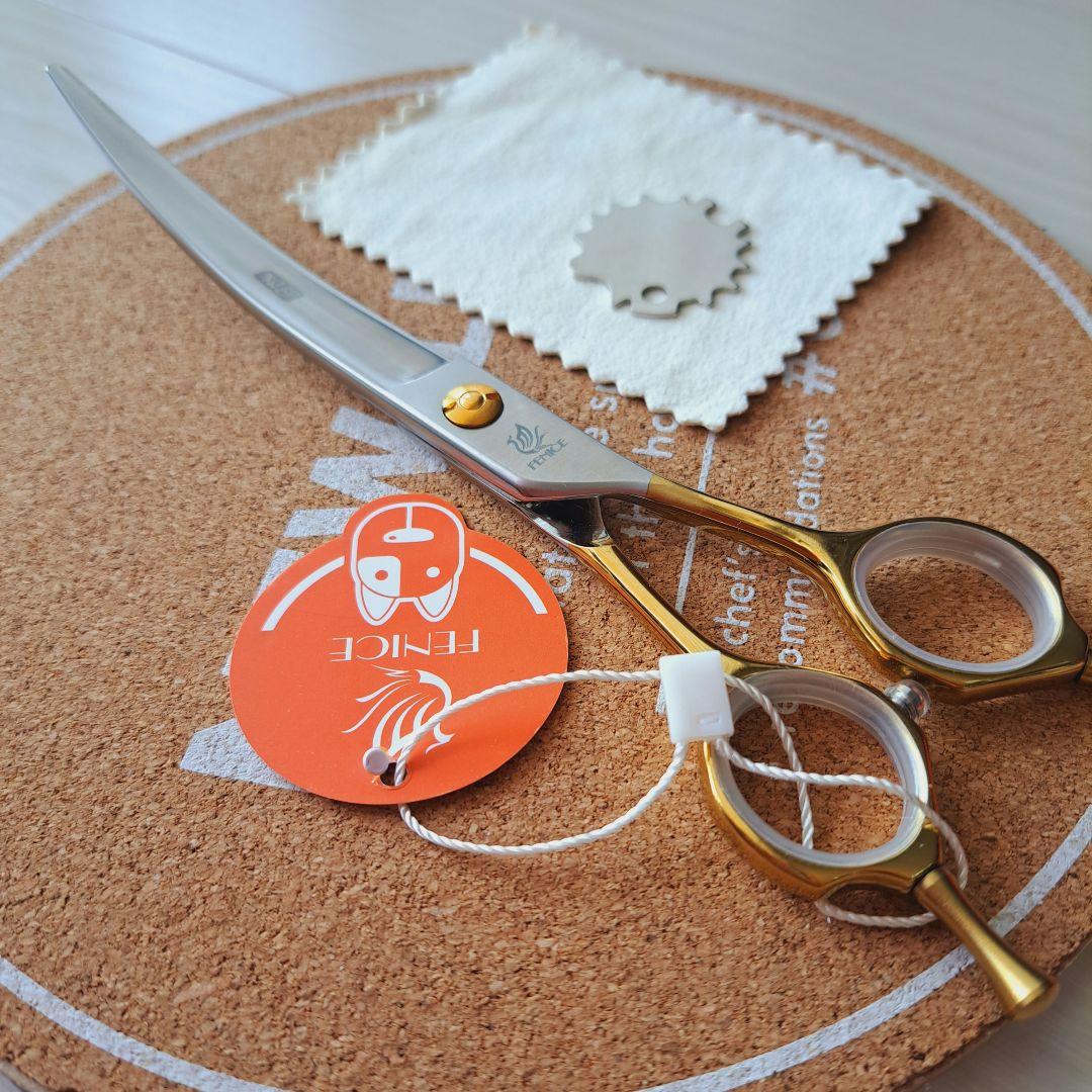 新品★フェニーチェ カーブシザー★7in トリミングシザー