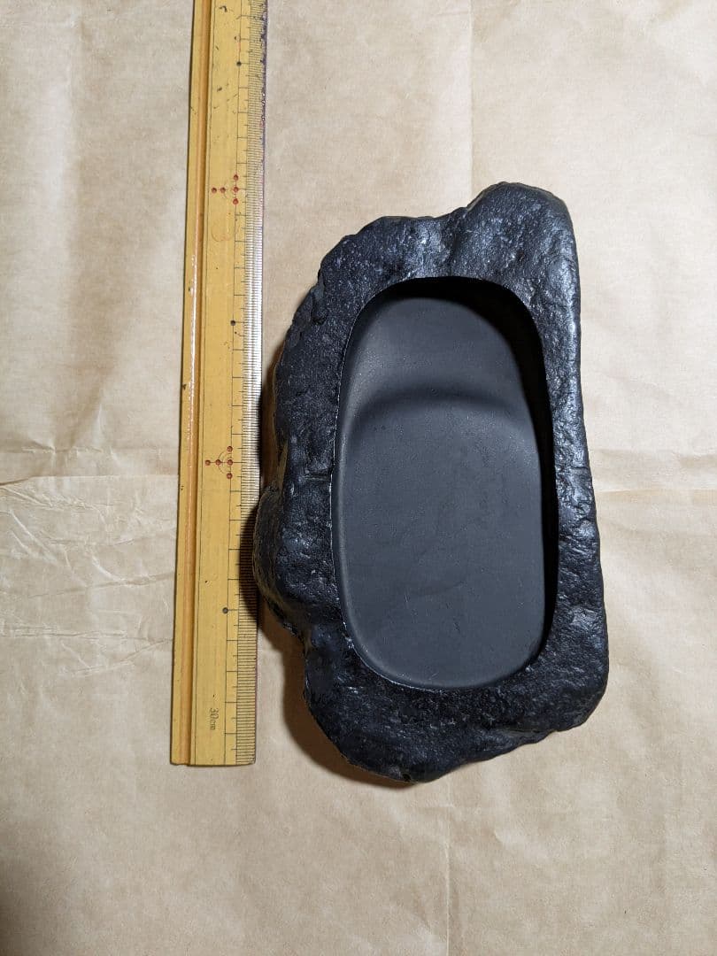 本石　御硯　雨畑真石（天然四五平） 龍渓石　合計２丁 玉泉堂製