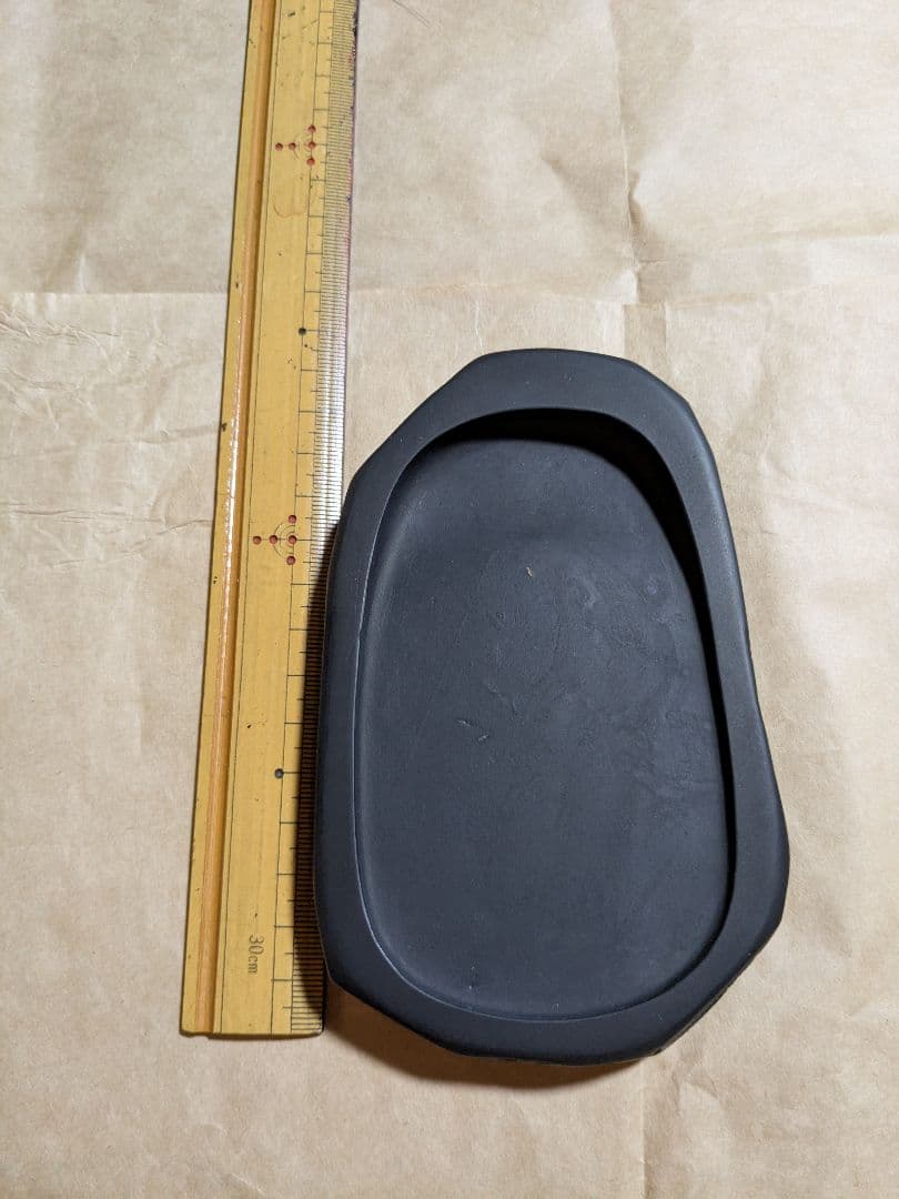 本石　御硯　雨畑真石（天然四五平） 龍渓石　合計２丁 玉泉堂製