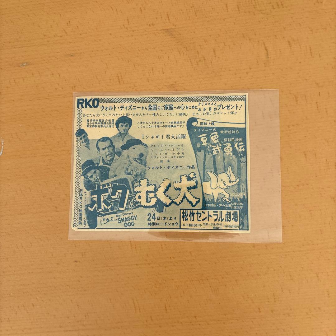 ボクも犬 RKO 映画印刷物 24cm