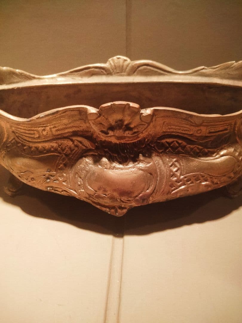 アンティーク ジャルディニエール 真鍮 オブジェ 小物入れ　圧倒的な高級感。