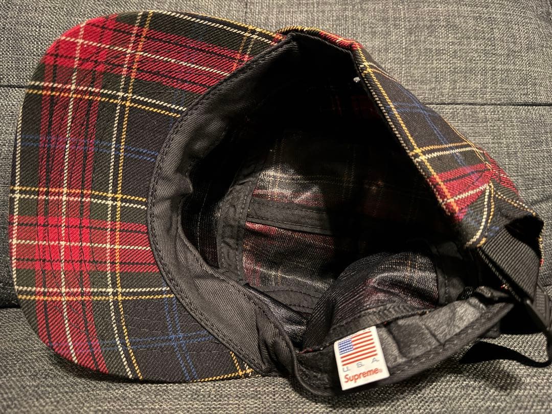 Supreme チェックキャップ